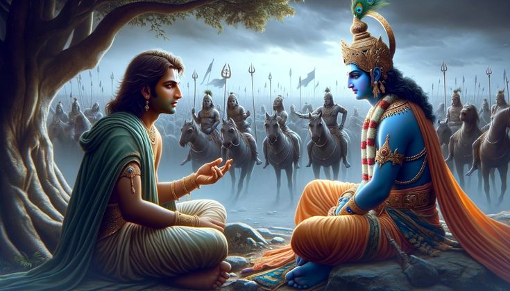 Arjuna and Krishna